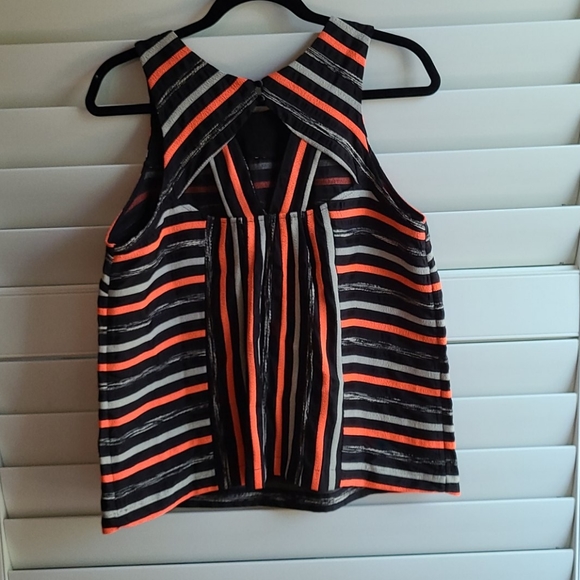 Anthropologie Striped Tank Top Blouse - Picture 3 of 8